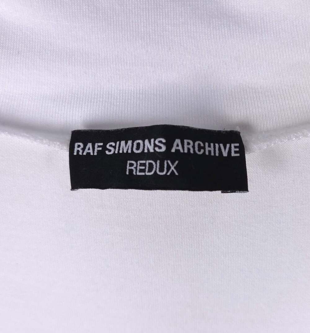 Raf Simons Archive Redux R Turtleneck US M EU 48 Mens White Tee $310 - Picture 7 of 9